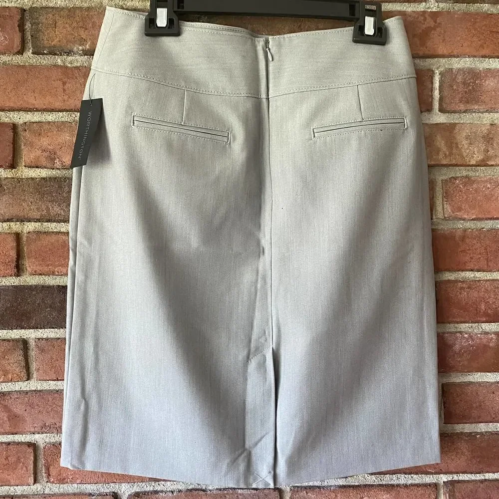Worthington Gray Pencil Skirt Size 10